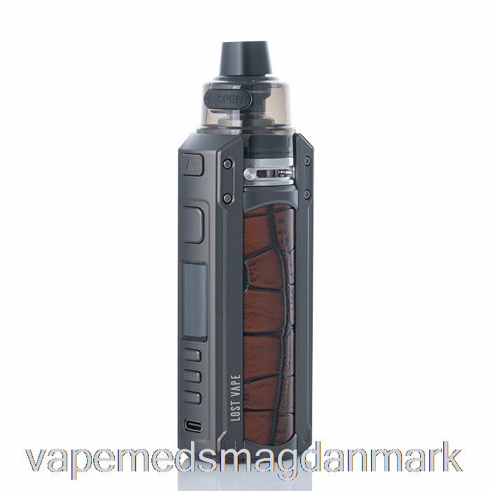 Vape Juice Lost Vape Ursa Quest 100w Pod Mod Kit Gunmetal / Krokodille Læder